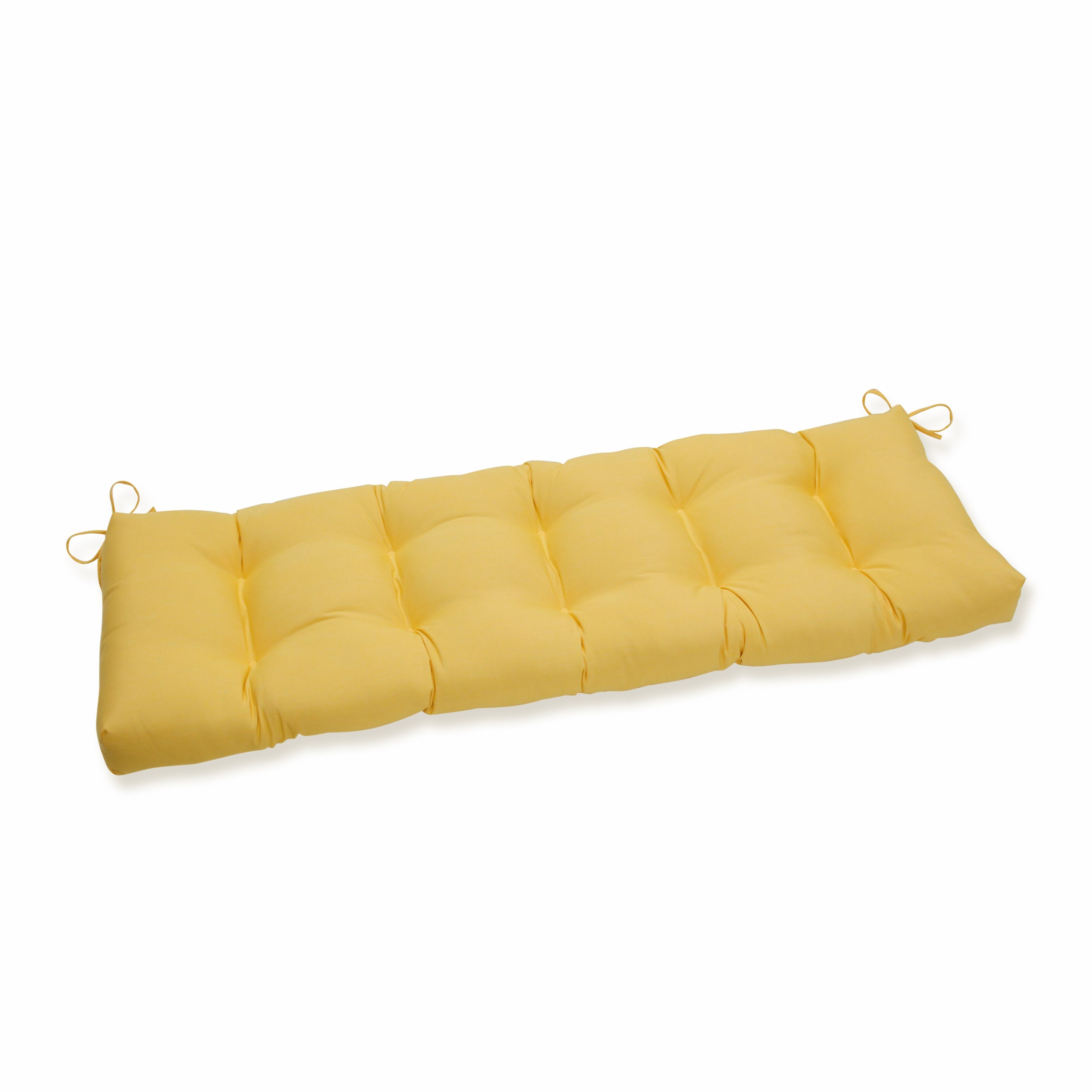 Outdoor/Indoor Fortress Canvas Buttercup 56" Blown Bench
