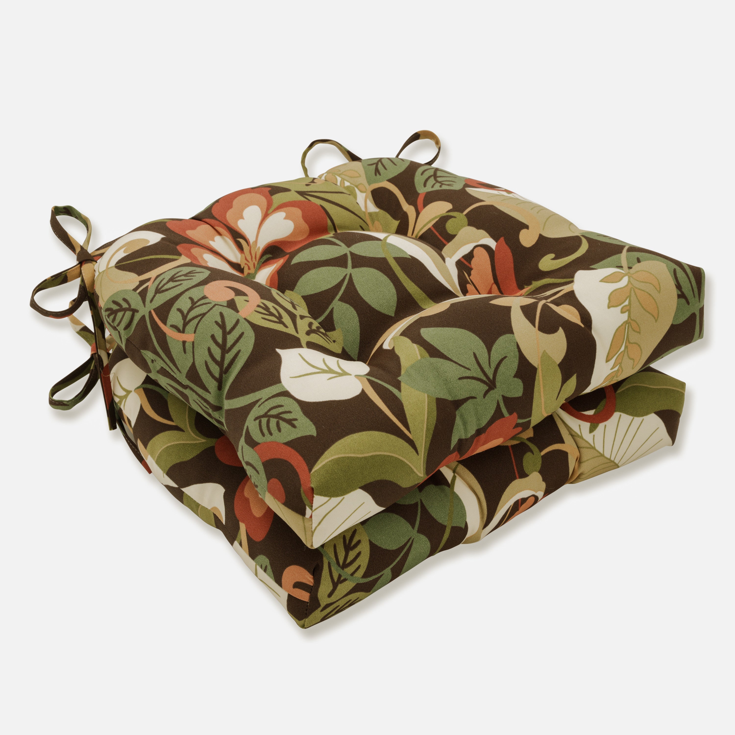 Outdoor/Indoor Coventry Cafe Deluxe Tufted Chairpad (Set of 2)