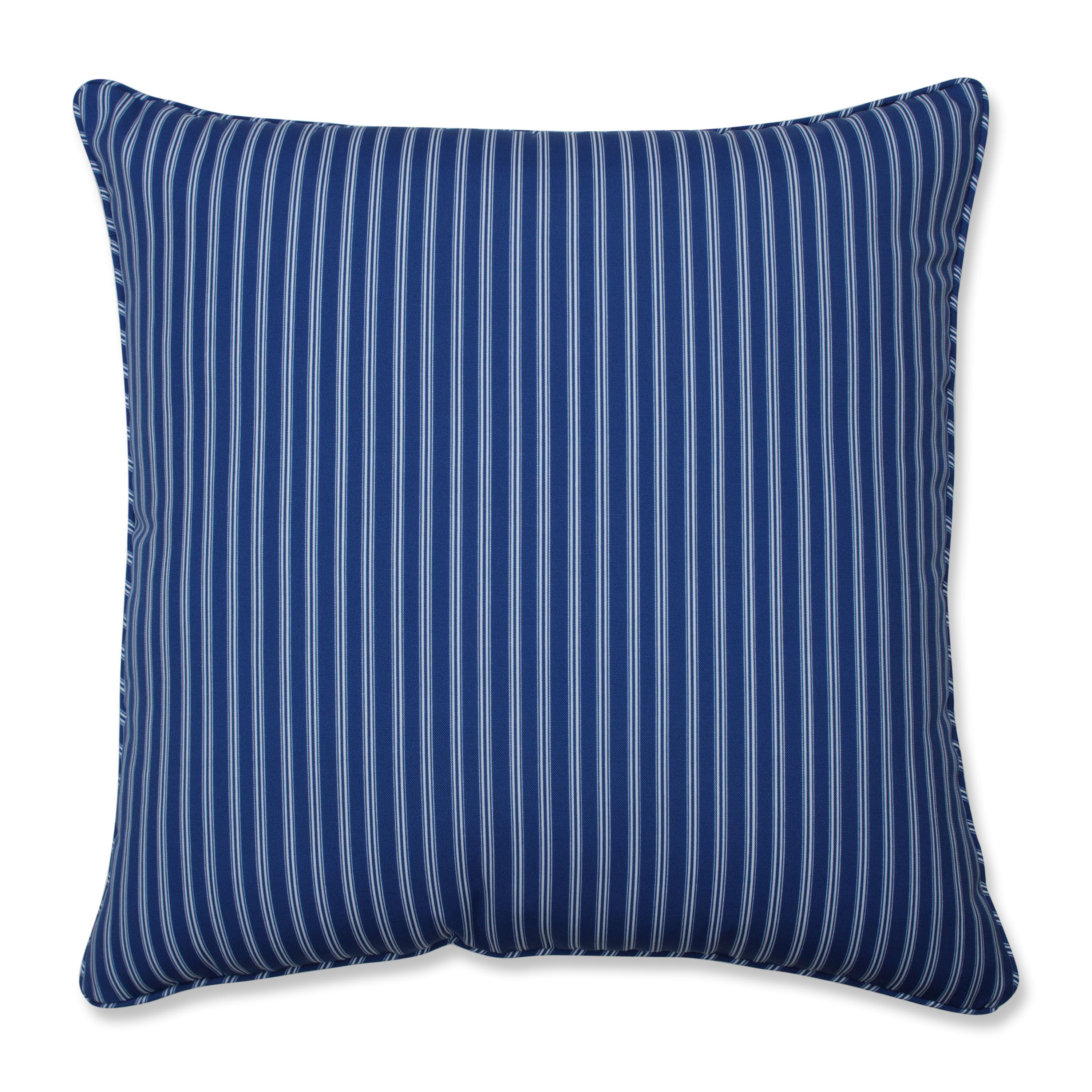 Resort Stripe Blue 25-Inch Floor Pillow