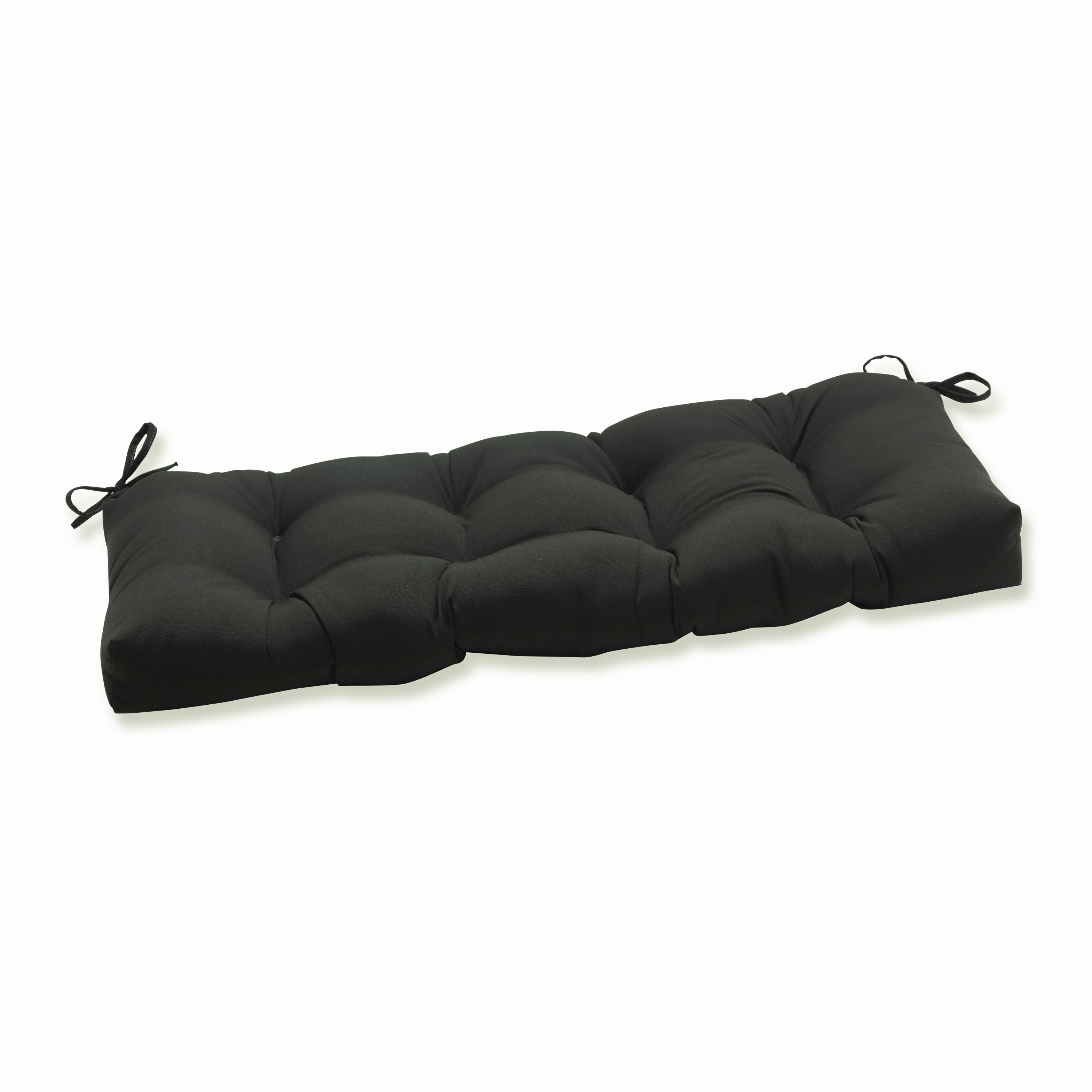 Outdoor/Indoor Fortress Canvas Black 44" Blown Bench