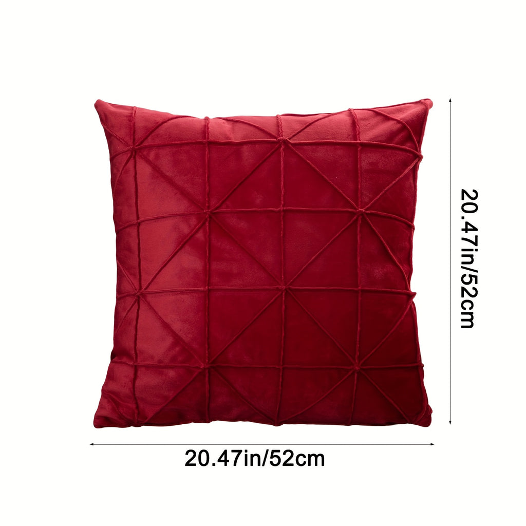 1pc Extra Large Decorative Throw Pillow - Dual-Sided Pastel (Pink/Beige/Burgundy/Teal) or Deep tones - Soft Plush Cushion for Sofa, Bed, Office - All-Season Home Decor - Polyester Pillowcase & Insert Included - Ideal Housewarming Gift, Bedroom Comfort,