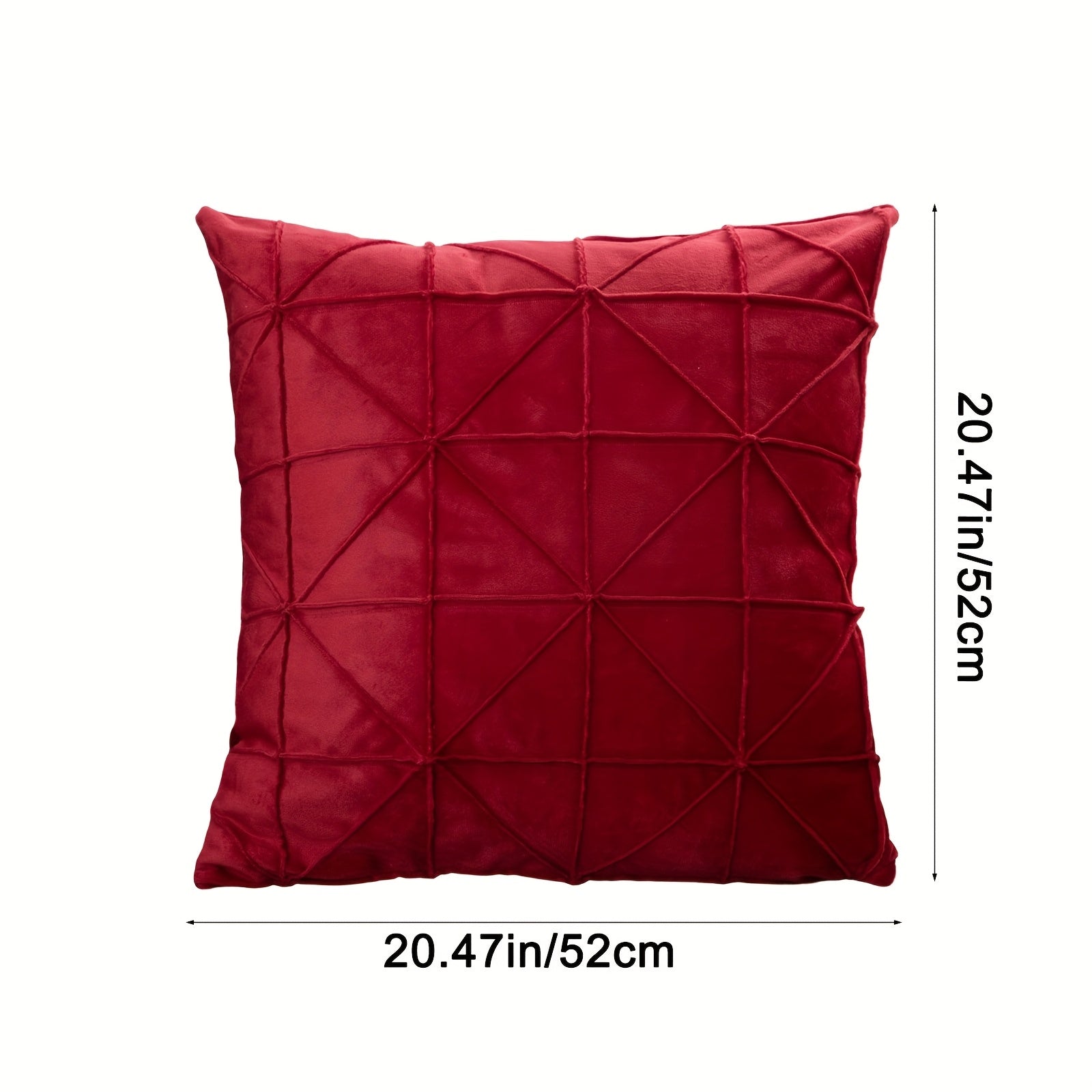 1pc Extra Large Decorative Throw Pillow - Dual-Sided Pastel (Pink/Beige/Burgundy/Teal) or Deep tones - Soft Plush Cushion for Sofa, Bed, Office - All-Season Home Decor - Polyester Pillowcase & Insert Included - Ideal Housewarming Gift, Bedroom Comfort,