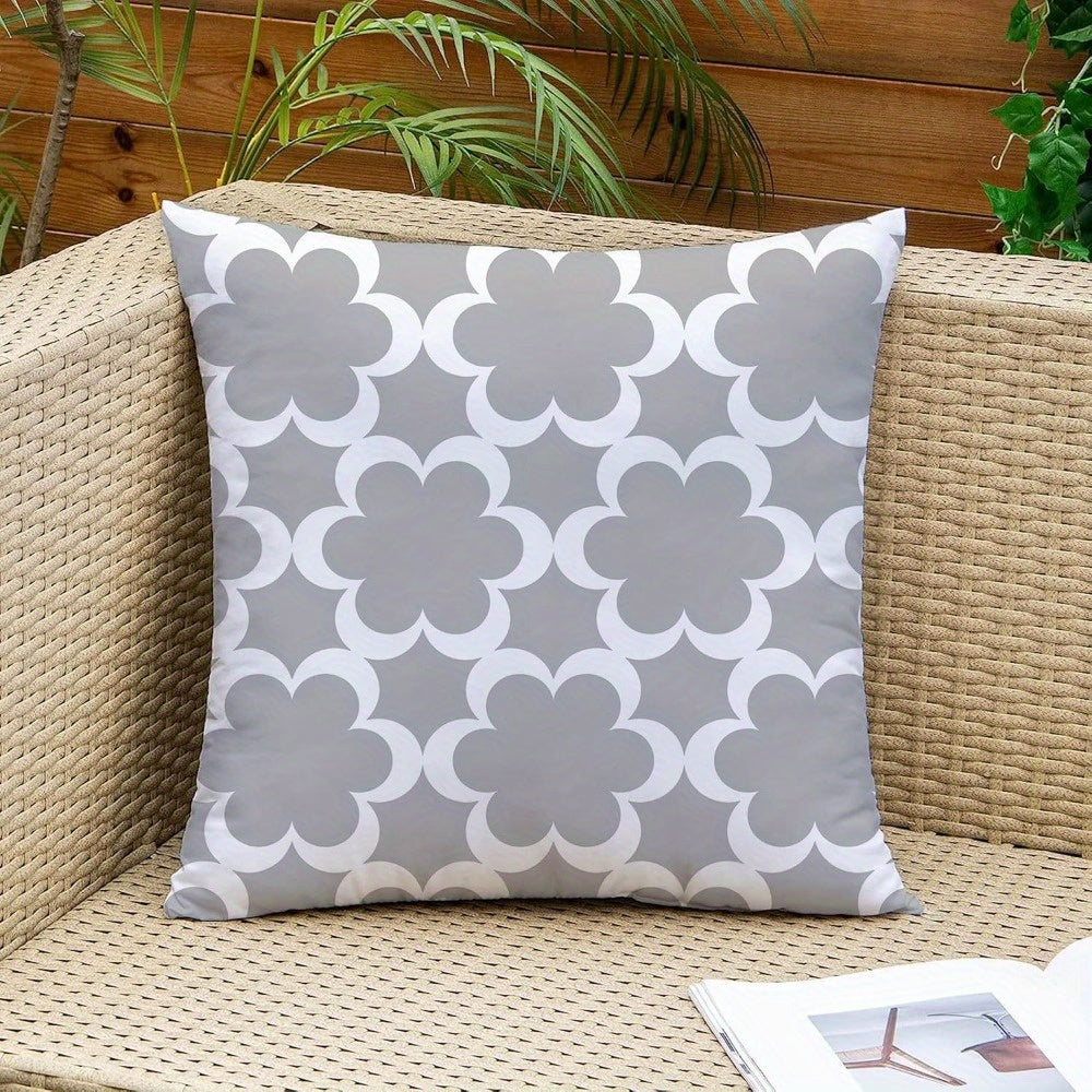 Country Style Pillow Cover Set (4pcs) Inch Brown Double Sided Printing Casual Pillow Cover, Super Soft Pillow Cover, Suitable for Sofa Recliner Bed, Car Courtyard, Polyester Material, Pillow Core Free Double Sided Printing, Sofa Decor, Home Decor, Rustic