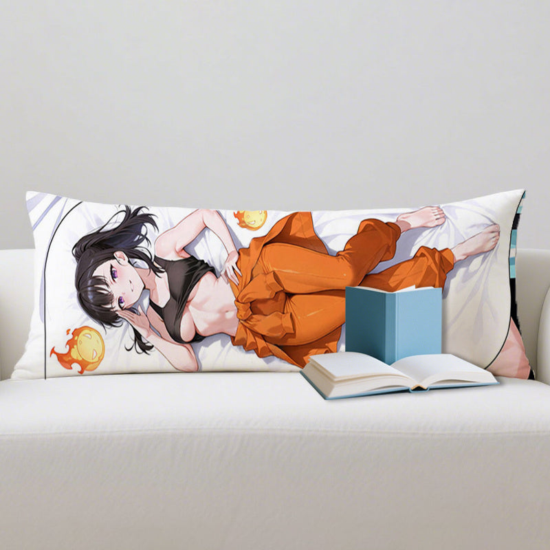 [1pc Witch Anime Pillow] 1pc Soft Polyester Anime Pillow Cover, High-Definition Double-Sided Witch-Inspired Style, 59x19.6 Inches | Ideal for Car, Bedroom, Sofa, Bedding, Living Room Decor, Halloween