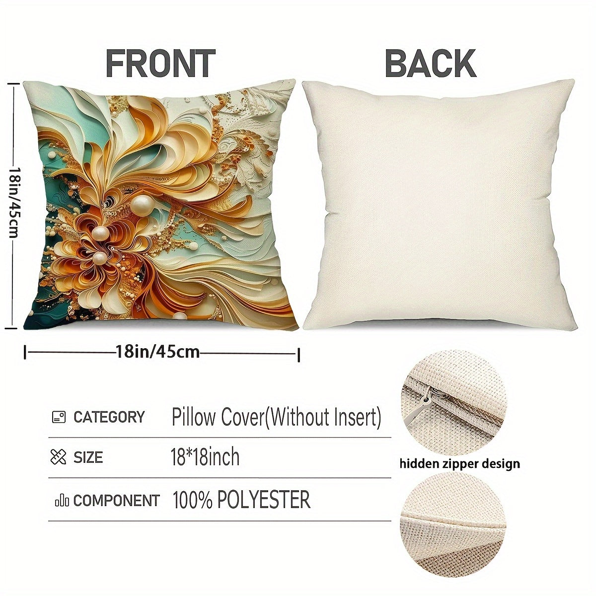 4pcsSet Short Plush Whimsical Pattern Pillowcase Double-Sided Printed Peacock Feather Cushion Cover Classic Art Home Decor Pillowcase Suitable for Cottage, Living Room, Bedroom, Sofa, Porch, Patio, Outdoor Pillow Insert No14x14 16x16 18x18 20x20inch