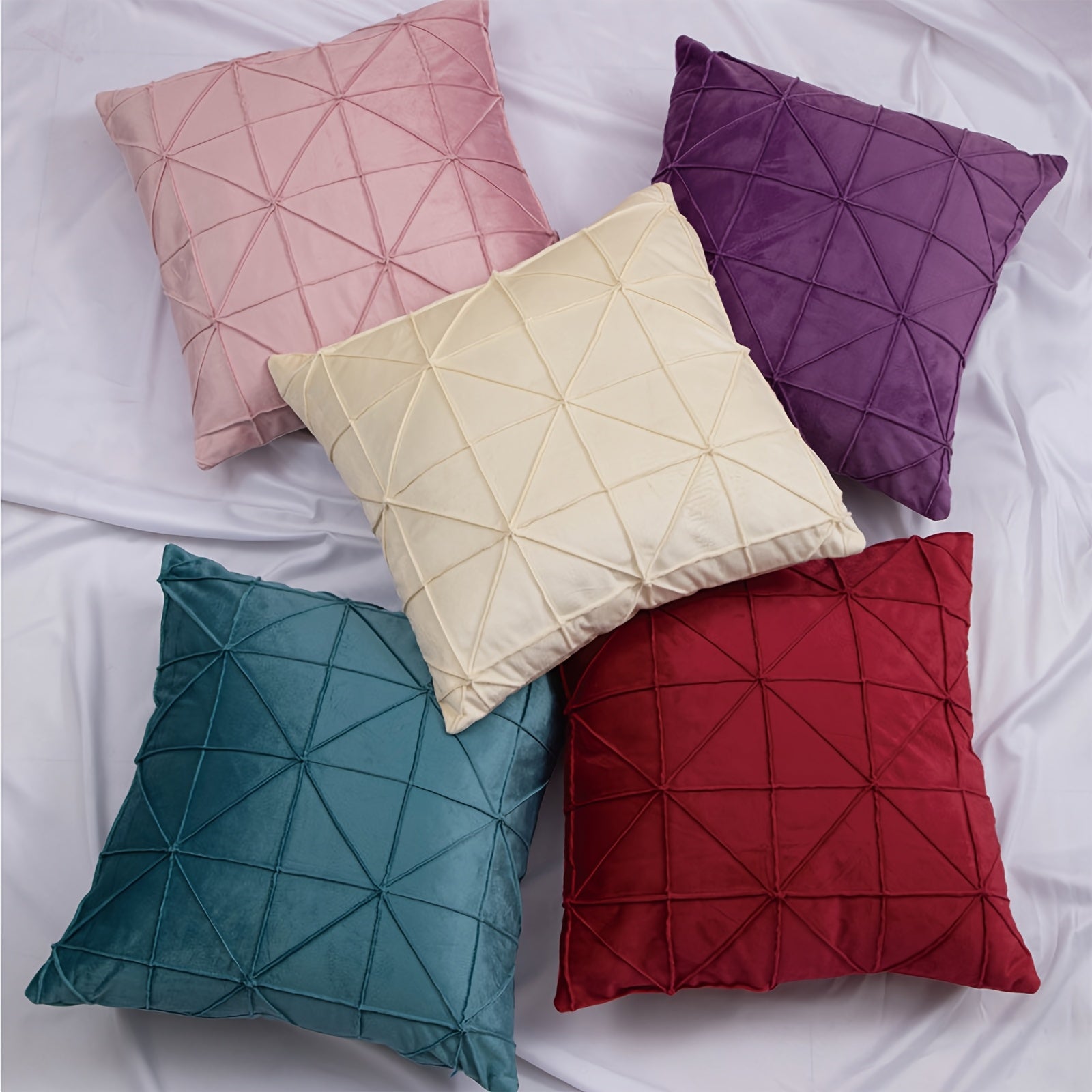 1pc Extra Large Decorative Throw Pillow - Dual-Sided Pastel (Pink/Beige/Burgundy/Teal) or Deep tones - Soft Plush Cushion for Sofa, Bed, Office - All-Season Home Decor - Polyester Pillowcase & Insert Included - Ideal Housewarming Gift, Bedroom Comfort,