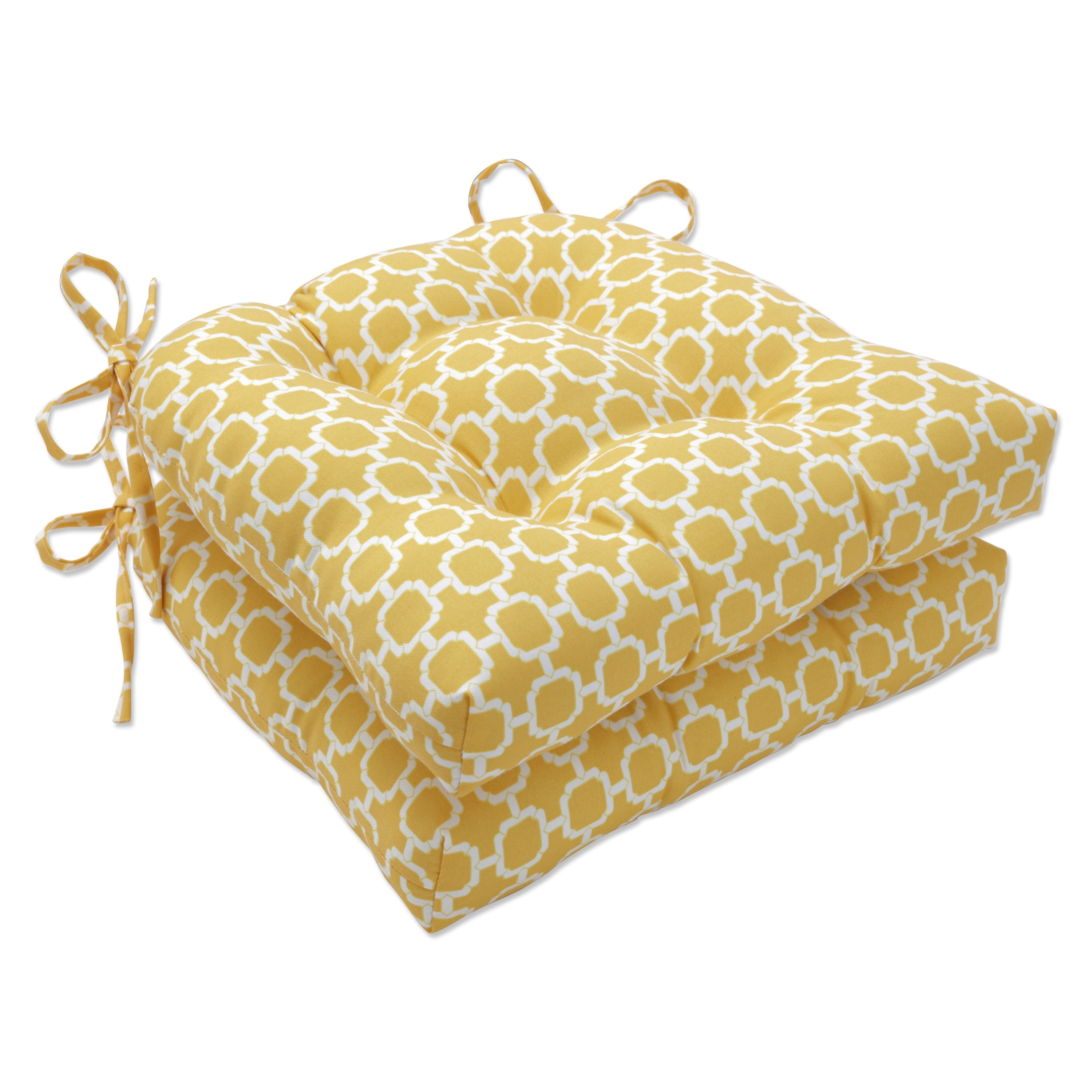 Hockley Banana Outdoor Deluxe Tufted Chairpad (Set Of 2)