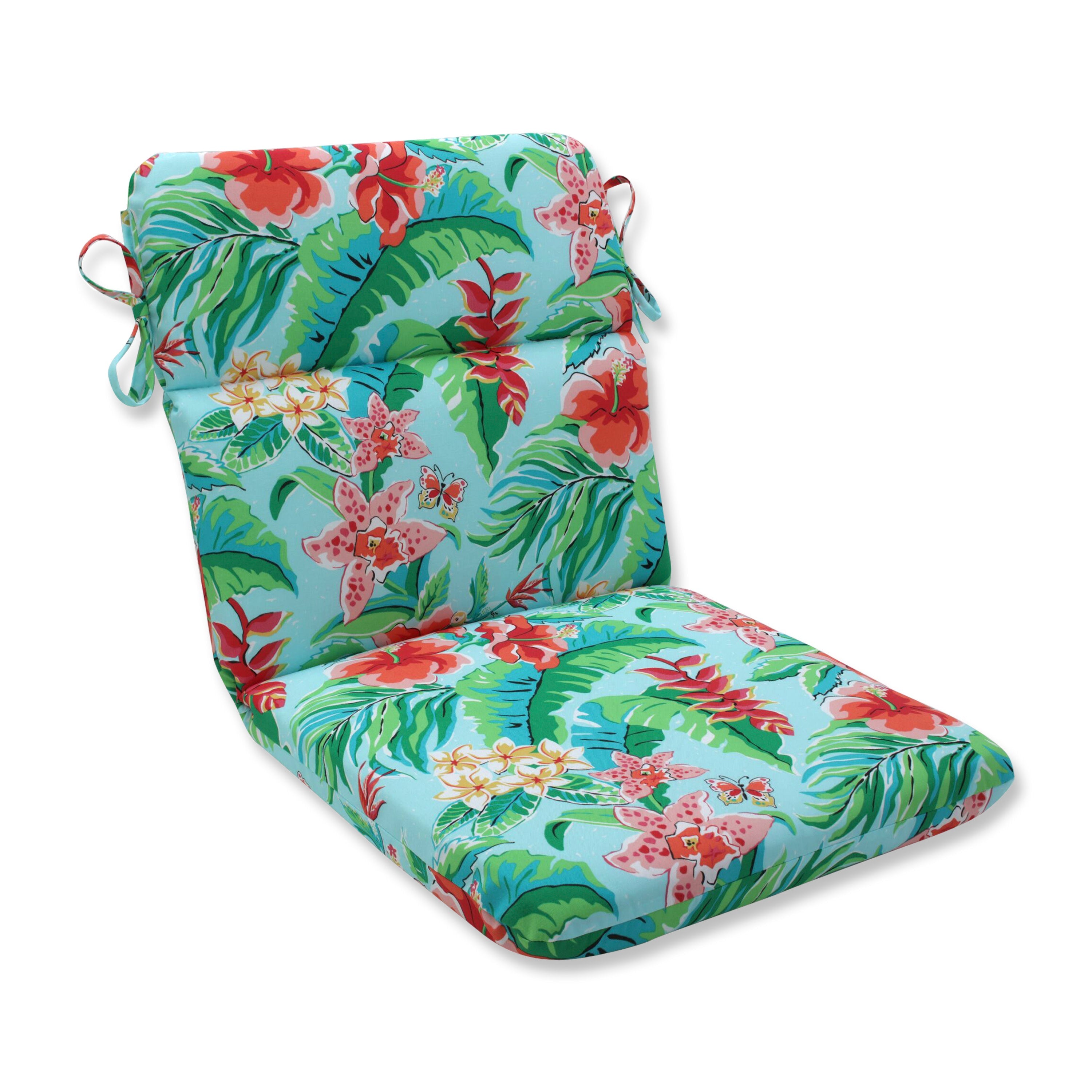 Tropical Paradise Rounded Corners Chair Cushion