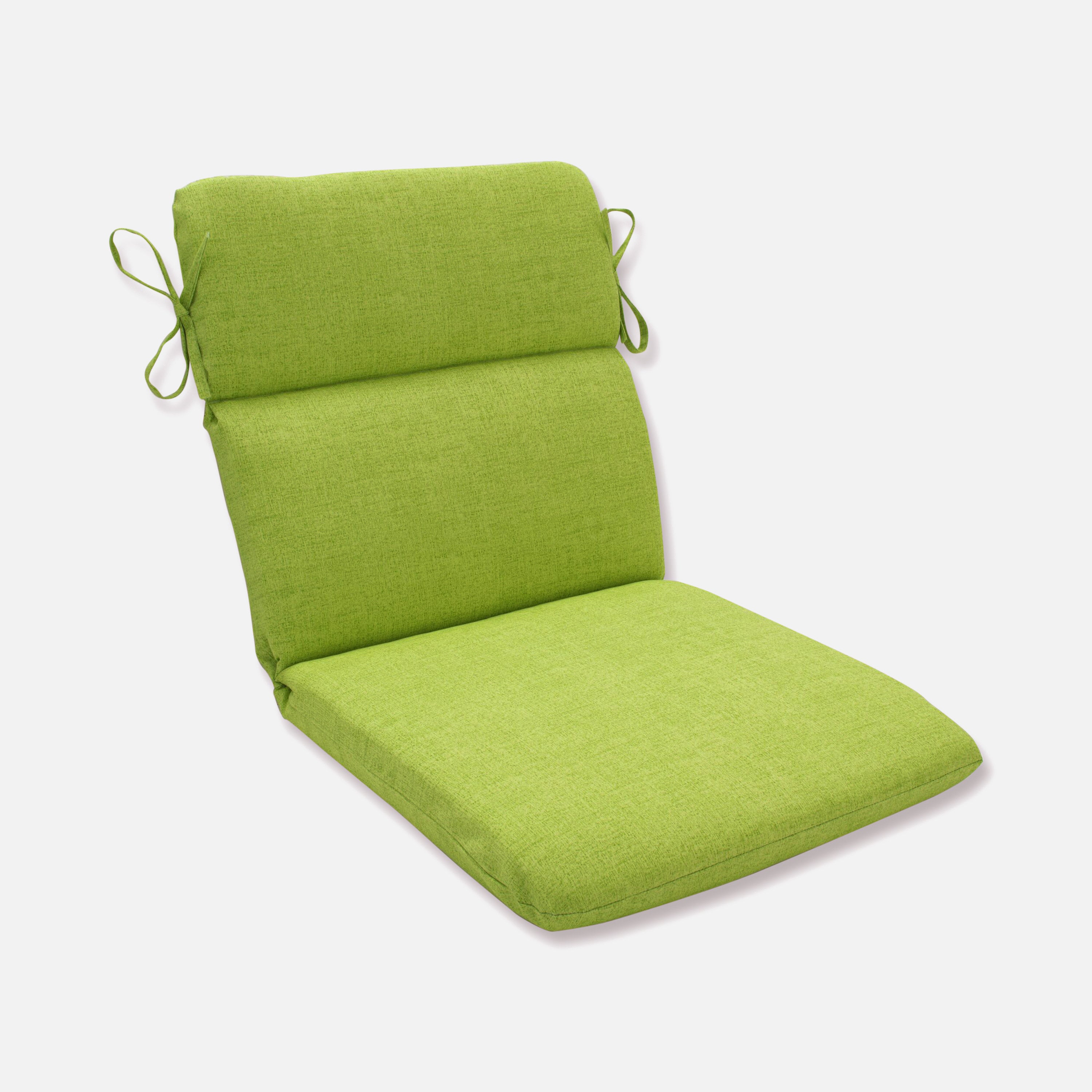 Outdoor/Indoor Baja Linen Lime Rounded Corners Chair Cushion
